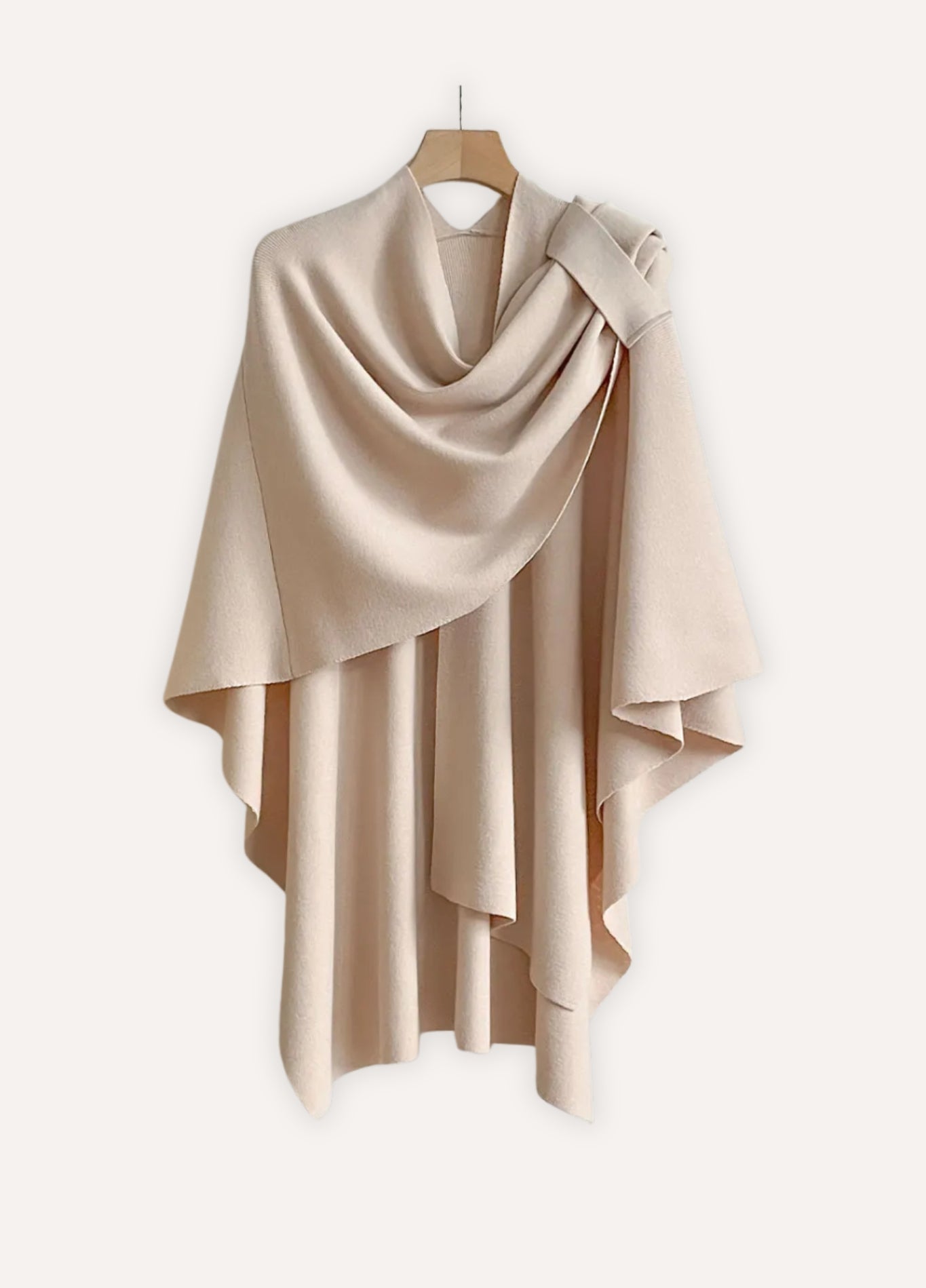 Knit poncho wrap for comfort | Élyne