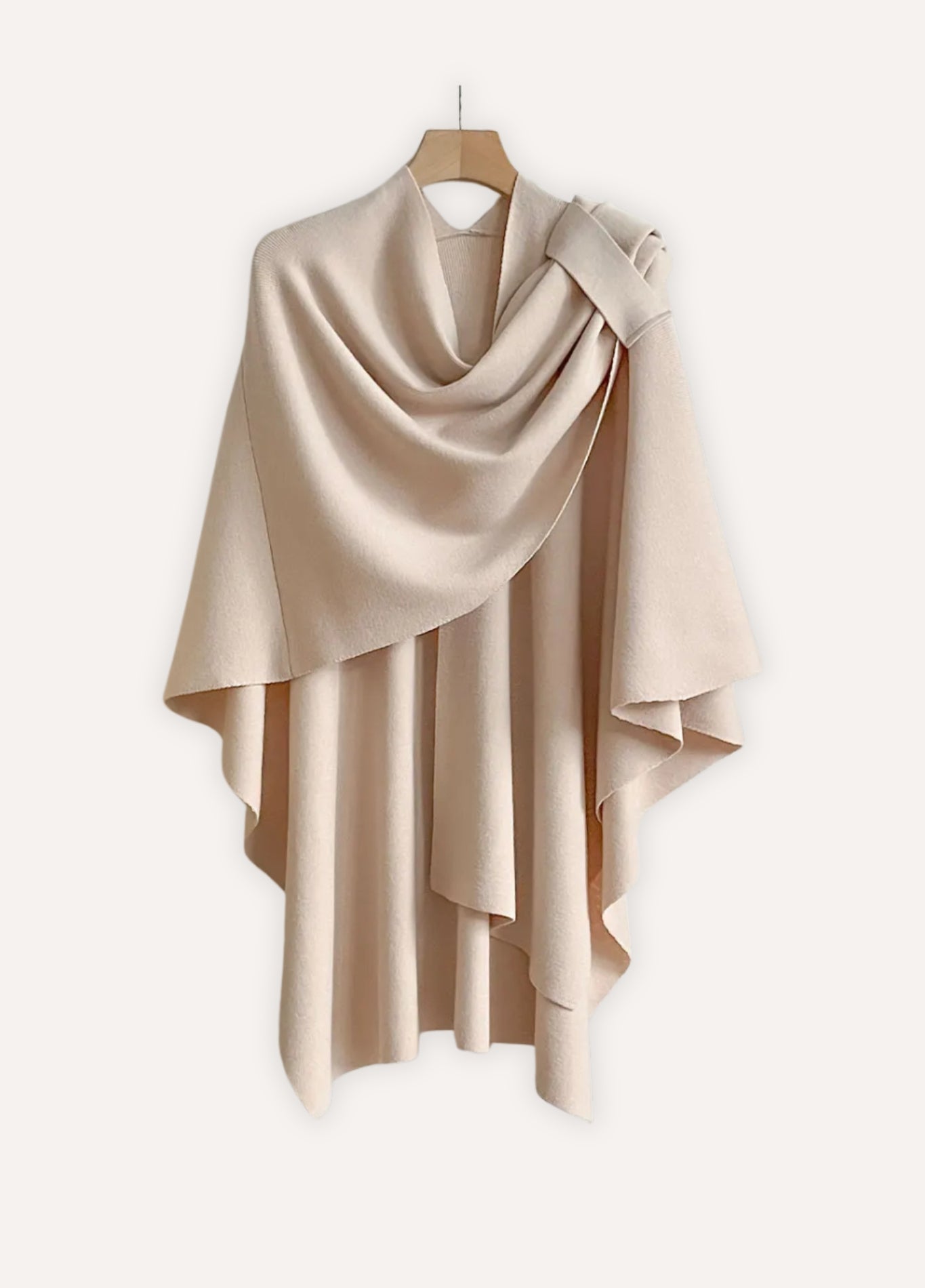 Knit poncho wrap for comfort | Élyne