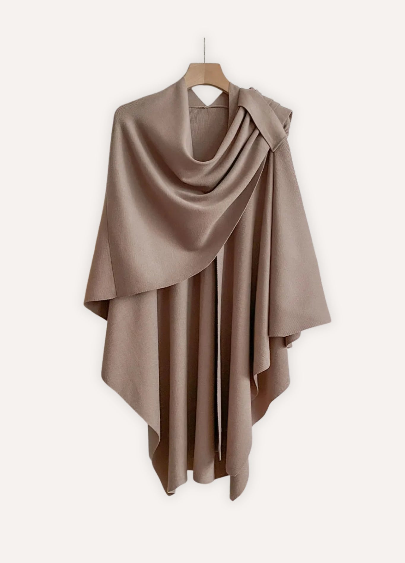 Knit poncho wrap for comfort | Élyne