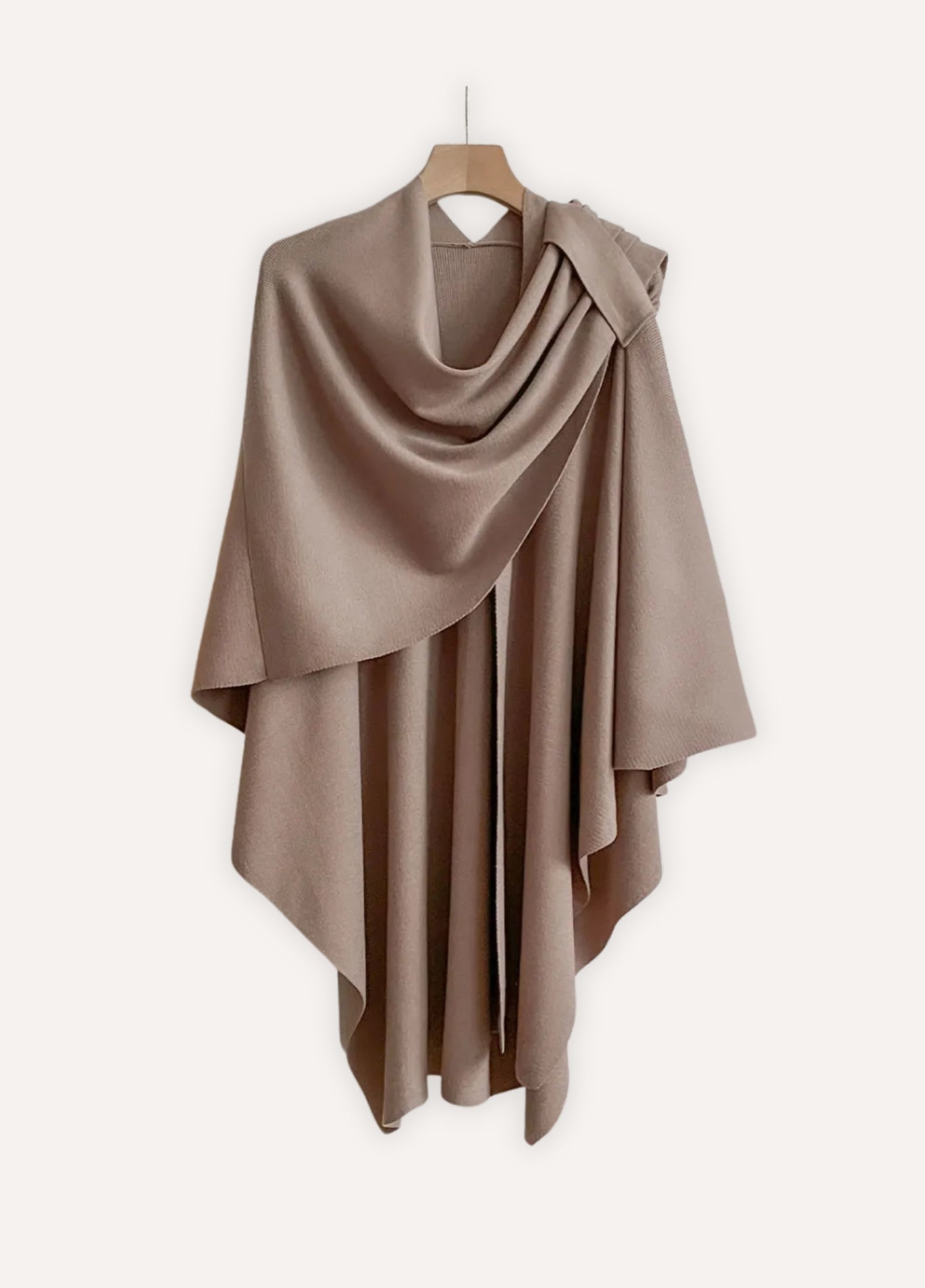 Knit poncho wrap for comfort | Élyne