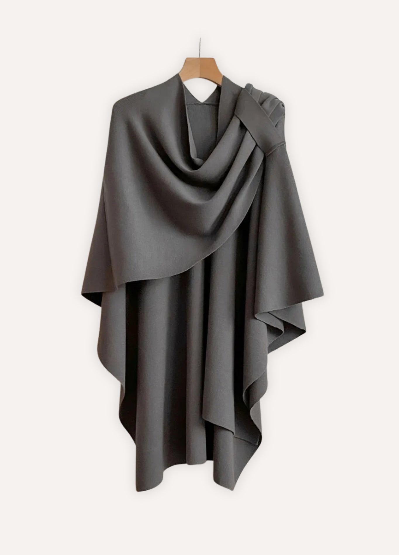 Knit poncho wrap for comfort | Élyne