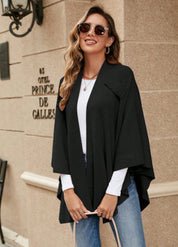 Knit poncho wrap for comfort | Élyne