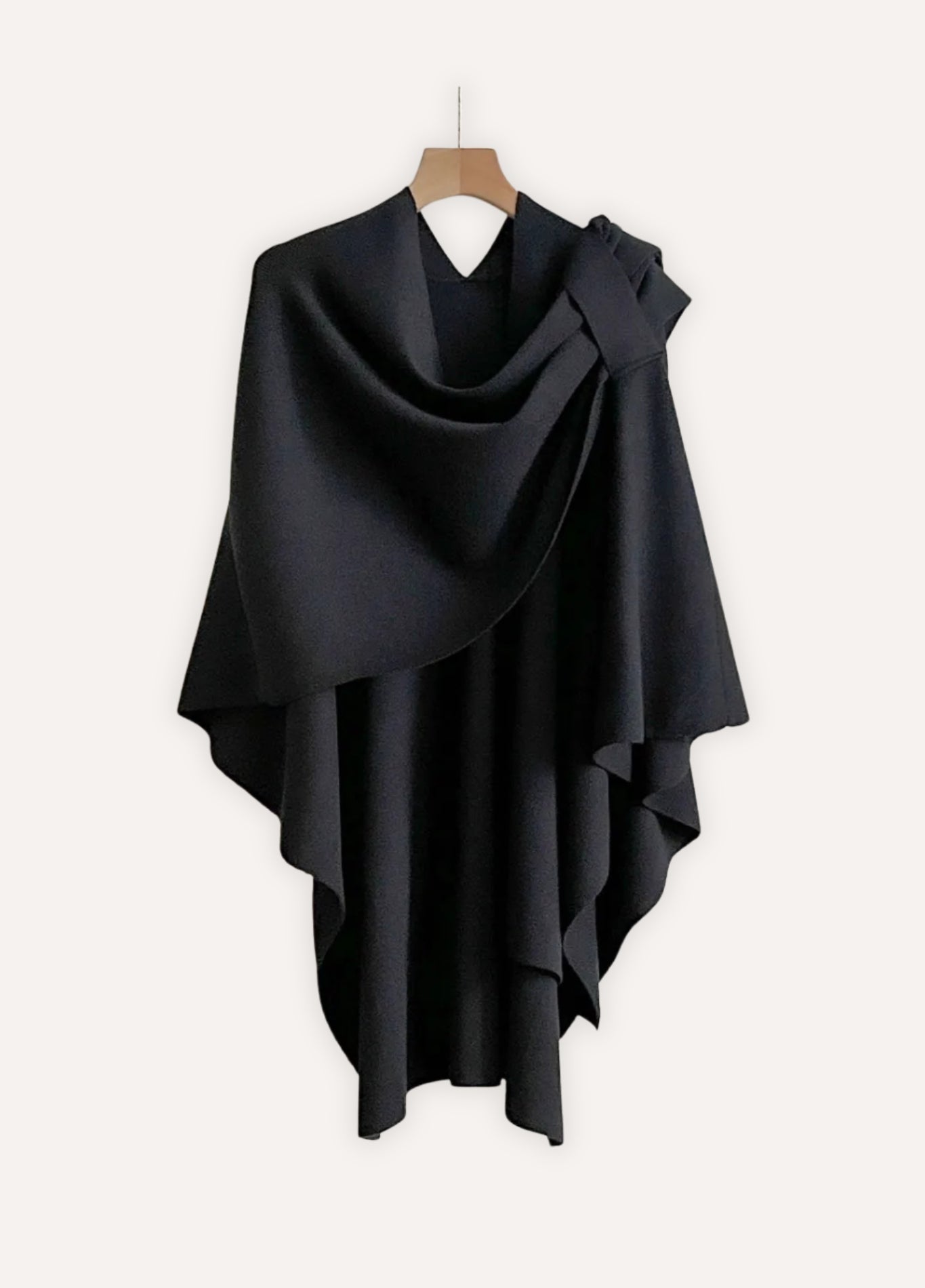 Knit poncho wrap for comfort | Élyne