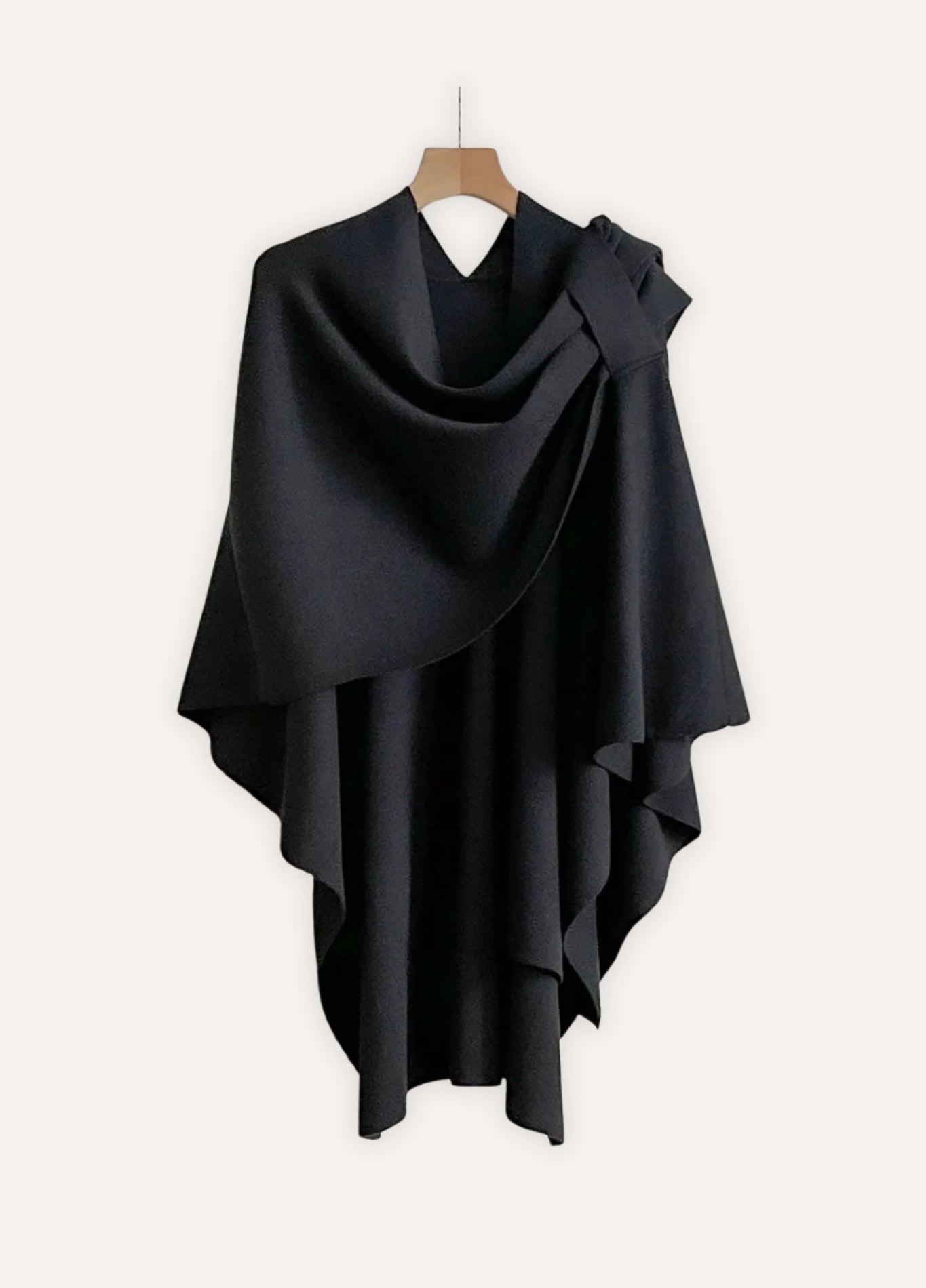 Knit poncho wrap for comfort | Élyne