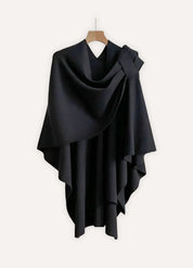 Knit poncho wrap for comfort | Élyne